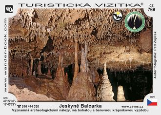 Turistická vizitka - Jeskyně Balcarka